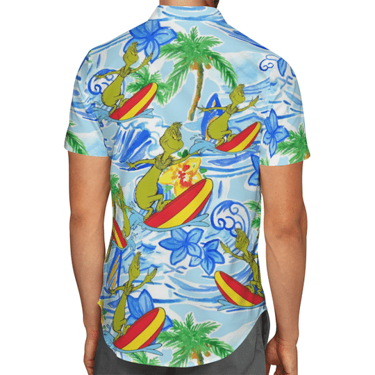 Grinch Surfing Hawaiian Shirt 4 3 Grinch Surfing Hawaiian Shirt 2
