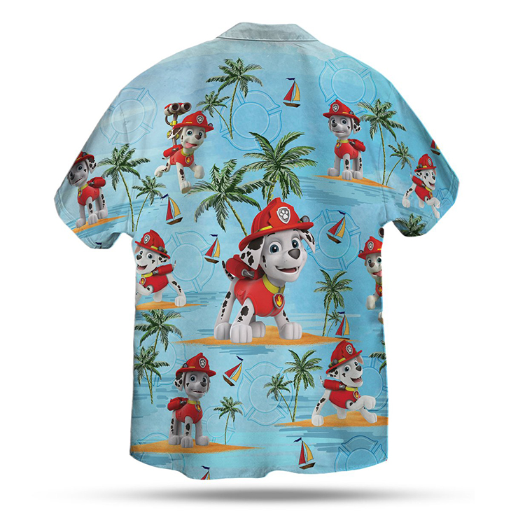 Firefighter Dalmatian Hawaiian Shirt 3 Firefighter Dalmatian Hawaiian Shirt1