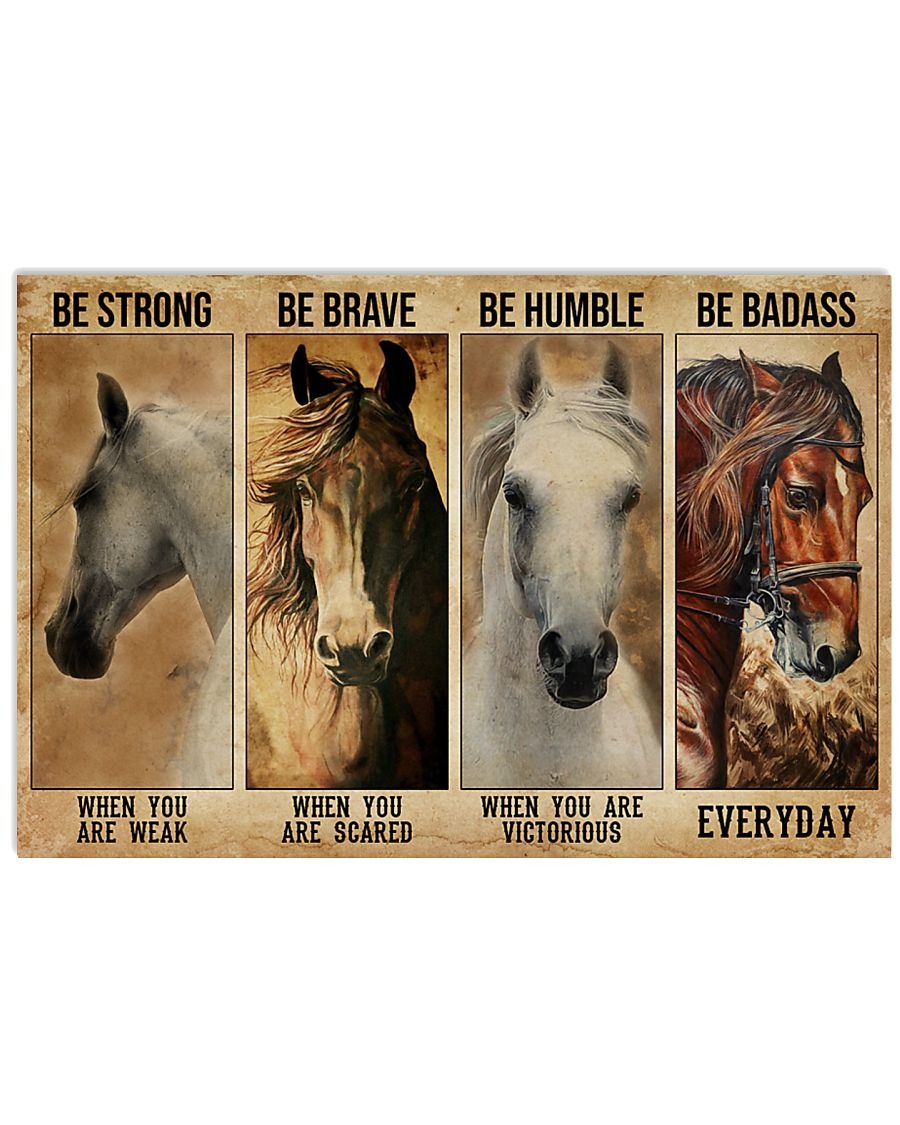 Horse be strong when you are weak poster