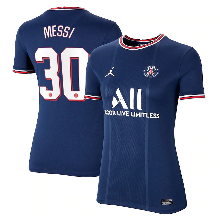 Paris Saint Germain Lionel Messi 30 jersey football shirt 7 women
