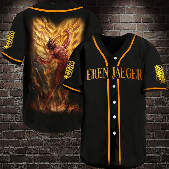3 Eren Jaeger Baseball Jersey Shirt 1