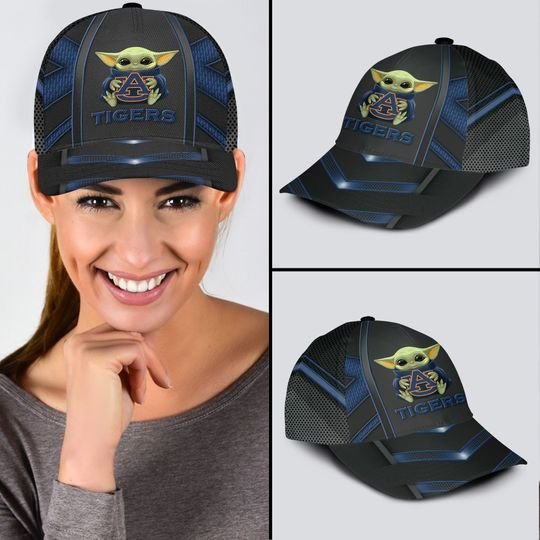 11 Auburn Tigers And Baby Yoda Classic Cap 2