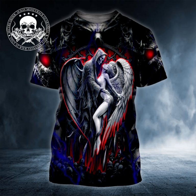 15 Couple Skull 3D shirt Hoodies 2