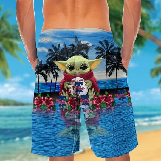 Philadelphia Phillies And Baby Yoda Hawaiian Shirt Short 4 16 Philadelphia Phillies And Baby Yoda Hawaiian Shirt Short 4