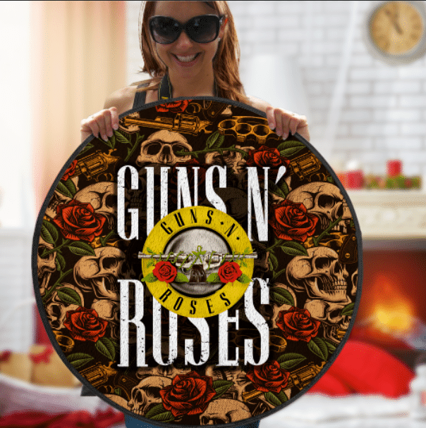 17 Guns N Roses Round Rug 1
