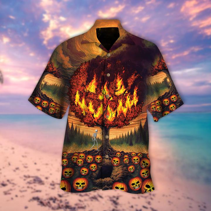 19 Spooky Pumpkin Village Hawaiian Shirt 1