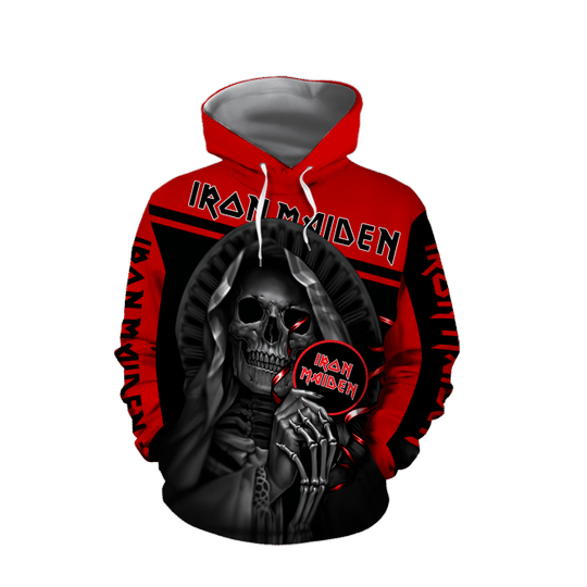 2 Iron maiden skull 3d all over print hoodie 1