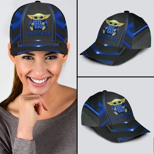 2 Kentucky Wildcats And Baby Yoda Classic Cap 2