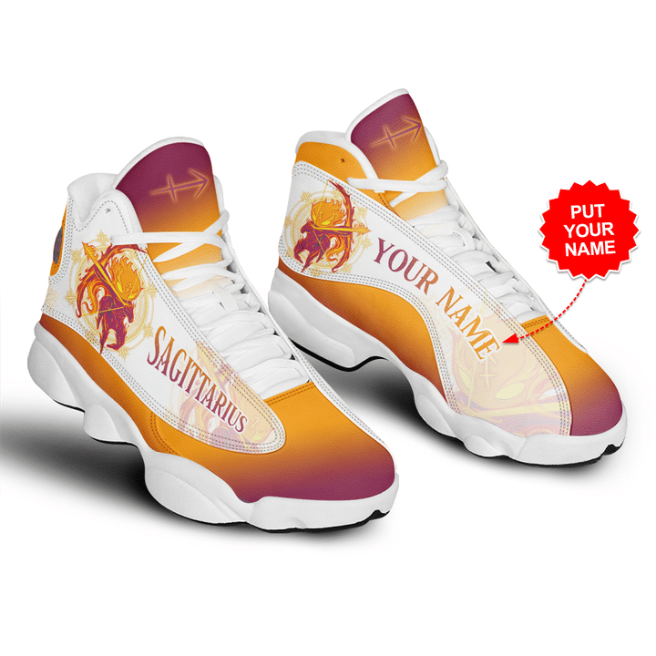 2 Personalized Zodiac Sagittarius Custom Name clunky max soul shoes 2