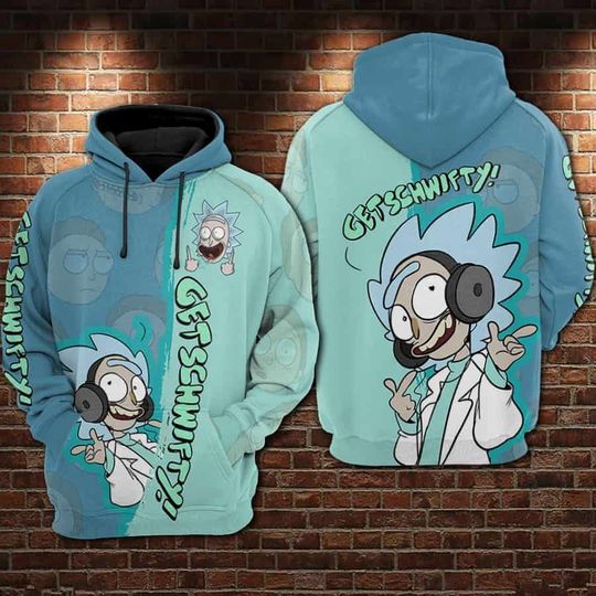 Rick and morty get schwifty 3d hoodie 4 22 Rick and morty get schwifty 3d hoodie 4