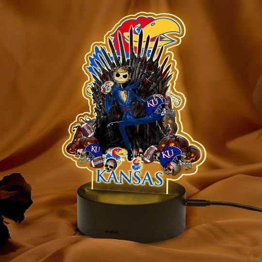 Kansas Jayhawks NCAA2 Jack Skellington Led Lamp 3 25 Kansas Jayhawks NCAA2 Jack Skellington Led Lamp 3