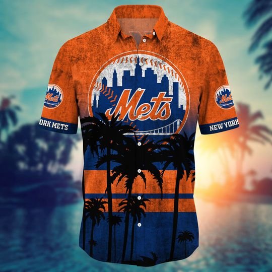 30 New York Mets MLB hawaiian shirt short 2