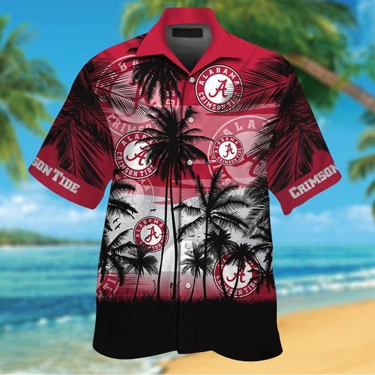 31 Alabama Crimson Tide Tropical Hawaiian Shirt Short 2