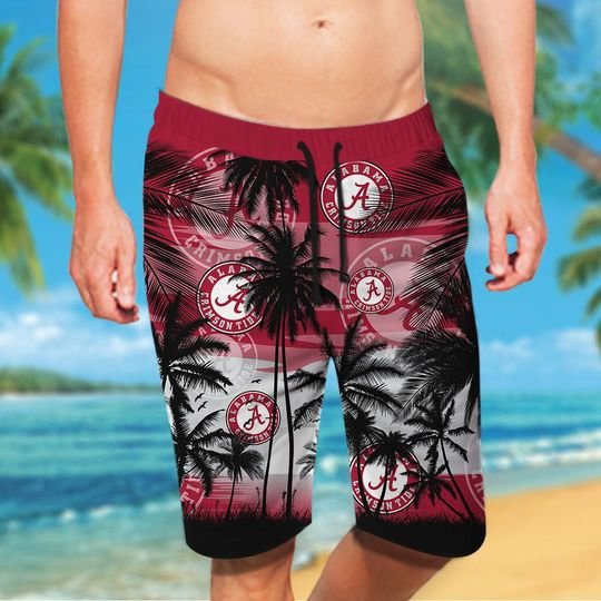 Alabama Crimson Tide Tropical Hawaiian Shirt Short 3 31 Alabama Crimson Tide Tropical Hawaiian Shirt Short 3