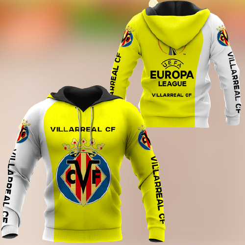 Villareal CF Europa League 3d hoodie 4 6 Villareal CF Europa League 3d hoodie 4