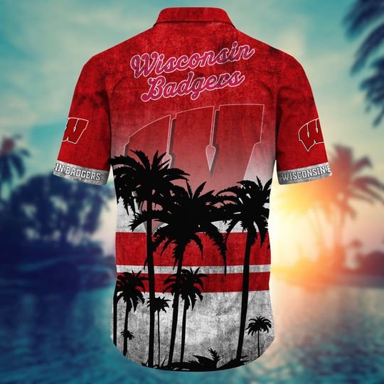 Wisconsin badgers hawaii shirt short 3 6 Wisconsin badgers hawaii shirt short 3