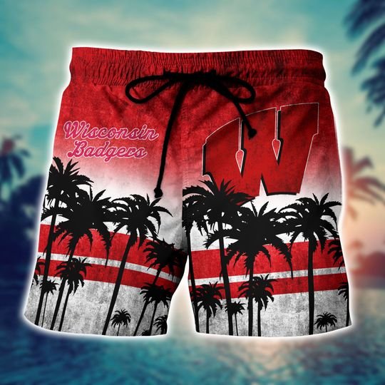 Wisconsin badgers hawaii shirt short 4 6 Wisconsin badgers hawaii shirt short 4
