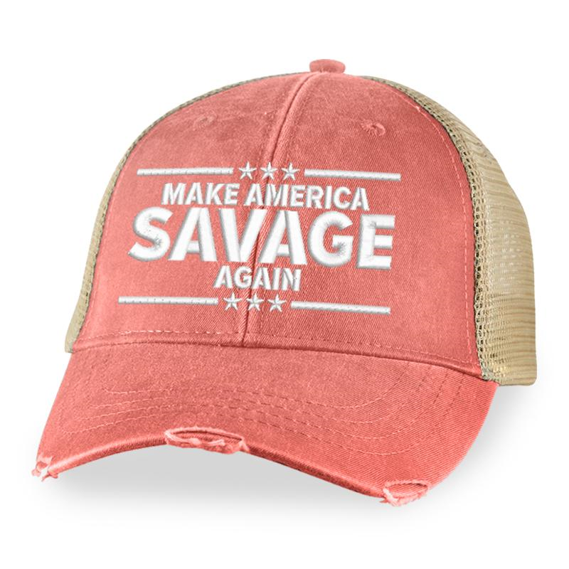 7 Make America Savage Again Trucker Hat 2