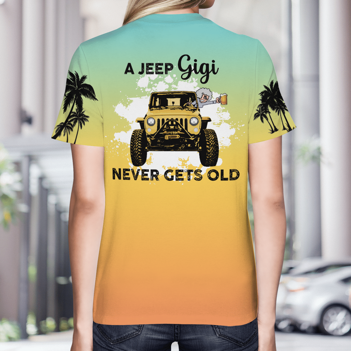 A jeep Gigi never gets old 3d T shirt 3 A jeep Gigi never gets old 3d T shirt 2