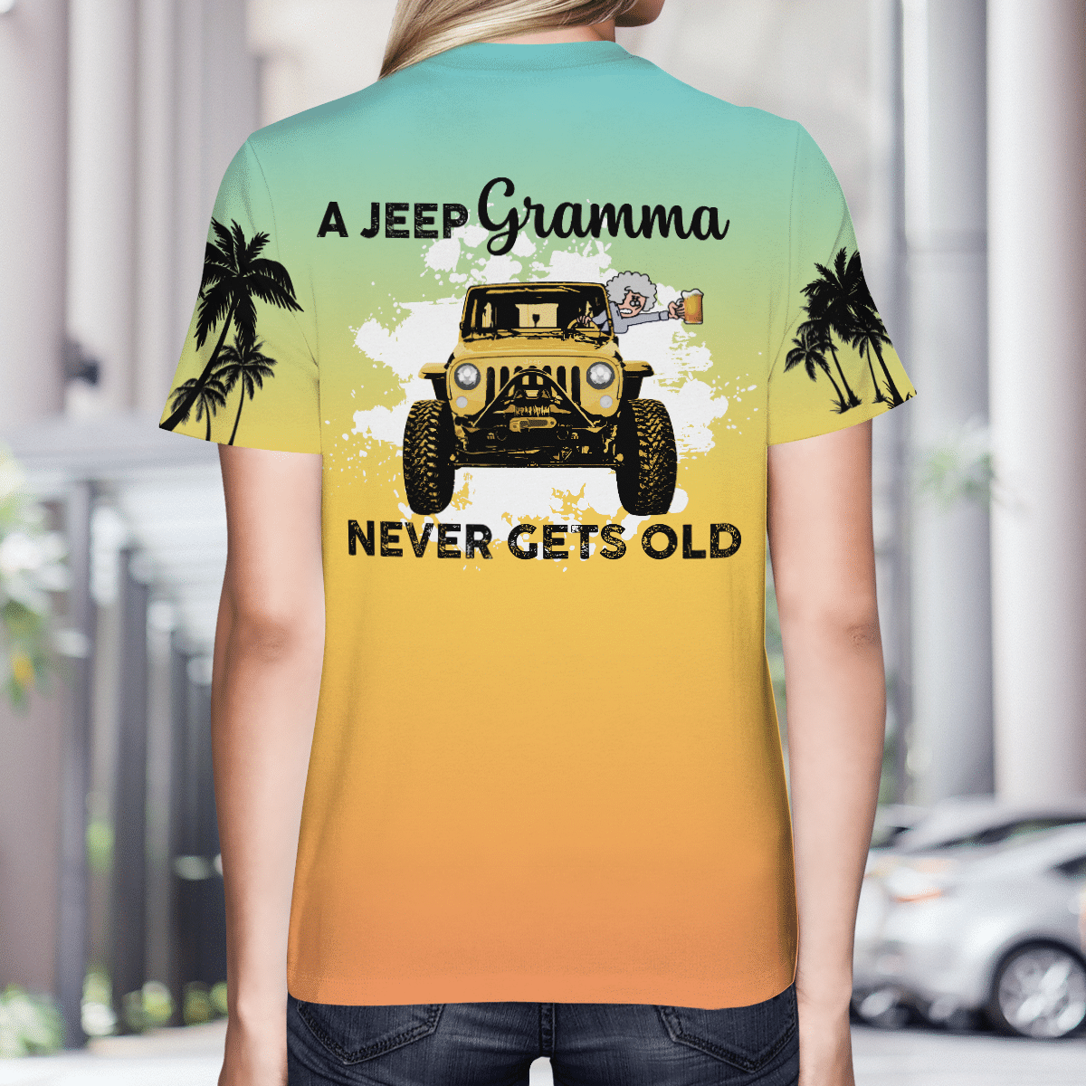 A jeep Gramma never gets old 3d T shirt 3 A jeep Gramma never gets old 3d T shirt 2