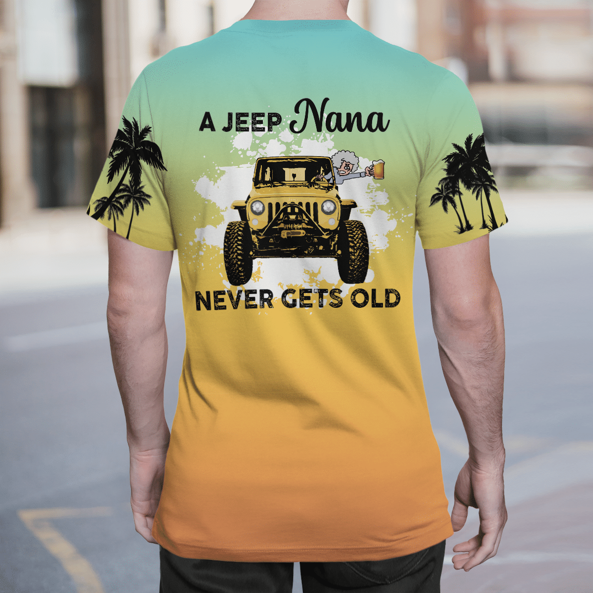 A jeep Nana never gets old 3d T shirt 3 A jeep Nana never gets old 3d T shirt 2