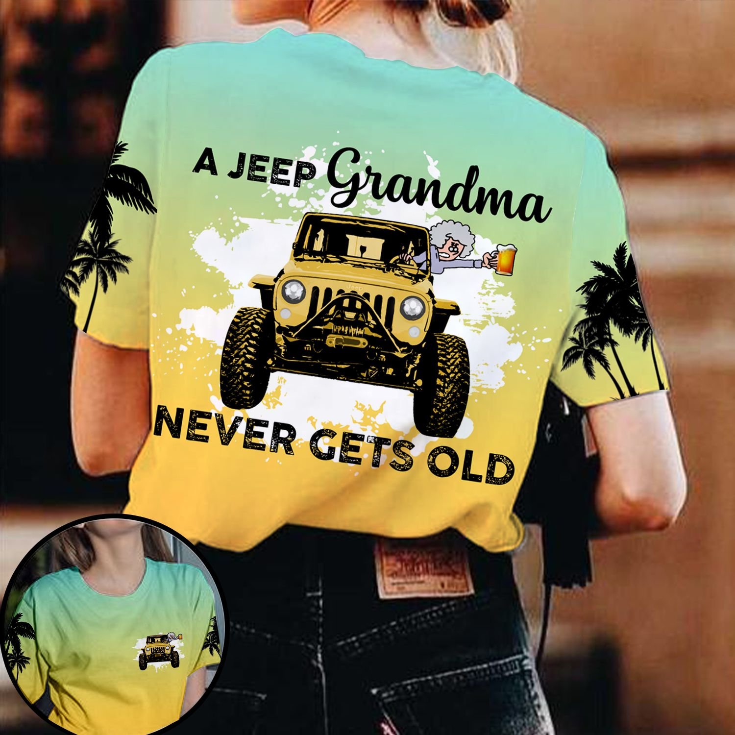 A jeep Grandma never gets old 3d T shirt 5 A jeep grandma never gets old 3d T shirt