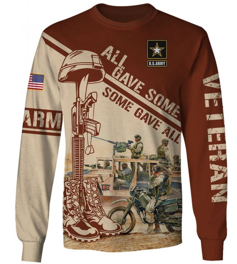 All gave some some gave all US Army Veteran 3d shirt hoodie 4