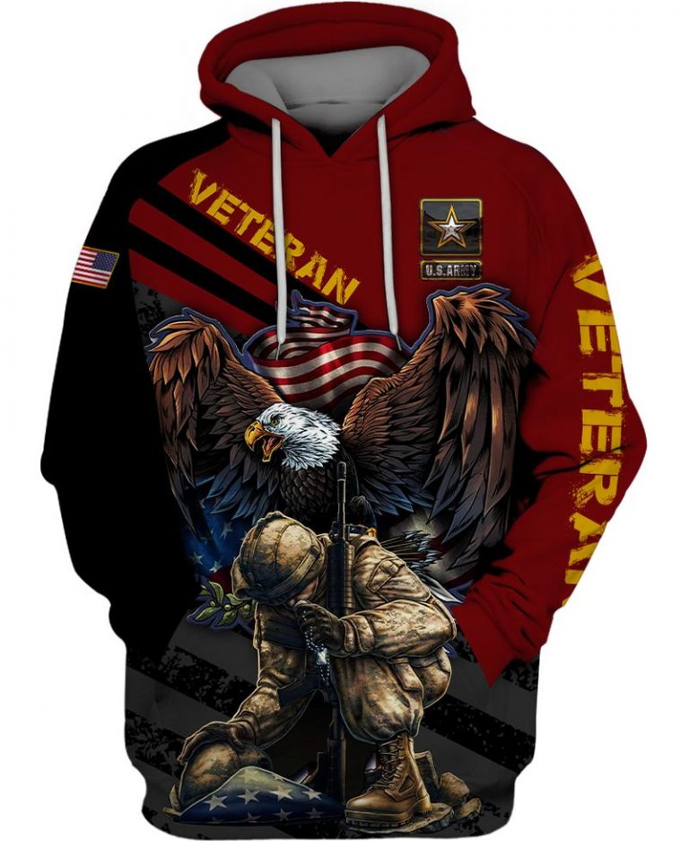 American Eagle Flag God Bless Army Veteran 3D Hoodie And Shirt22 American Eagle Flag God Bless Army Veteran 3D Hoodie And Shirt22