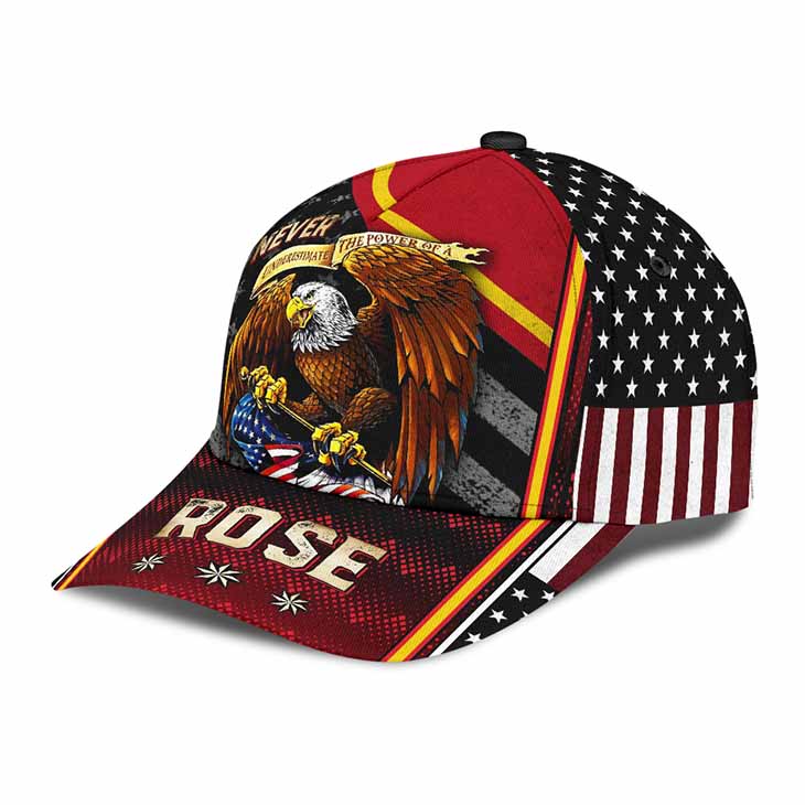 American Flag Eagle Underestimate The Power Of A Rose Cap Hat 5 American Flag Eagle Underestimate The Power Of A Rose Cap Hat3