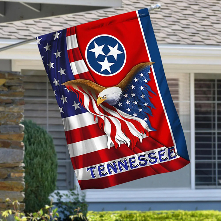 American Flag Tennessee Eagle Flag