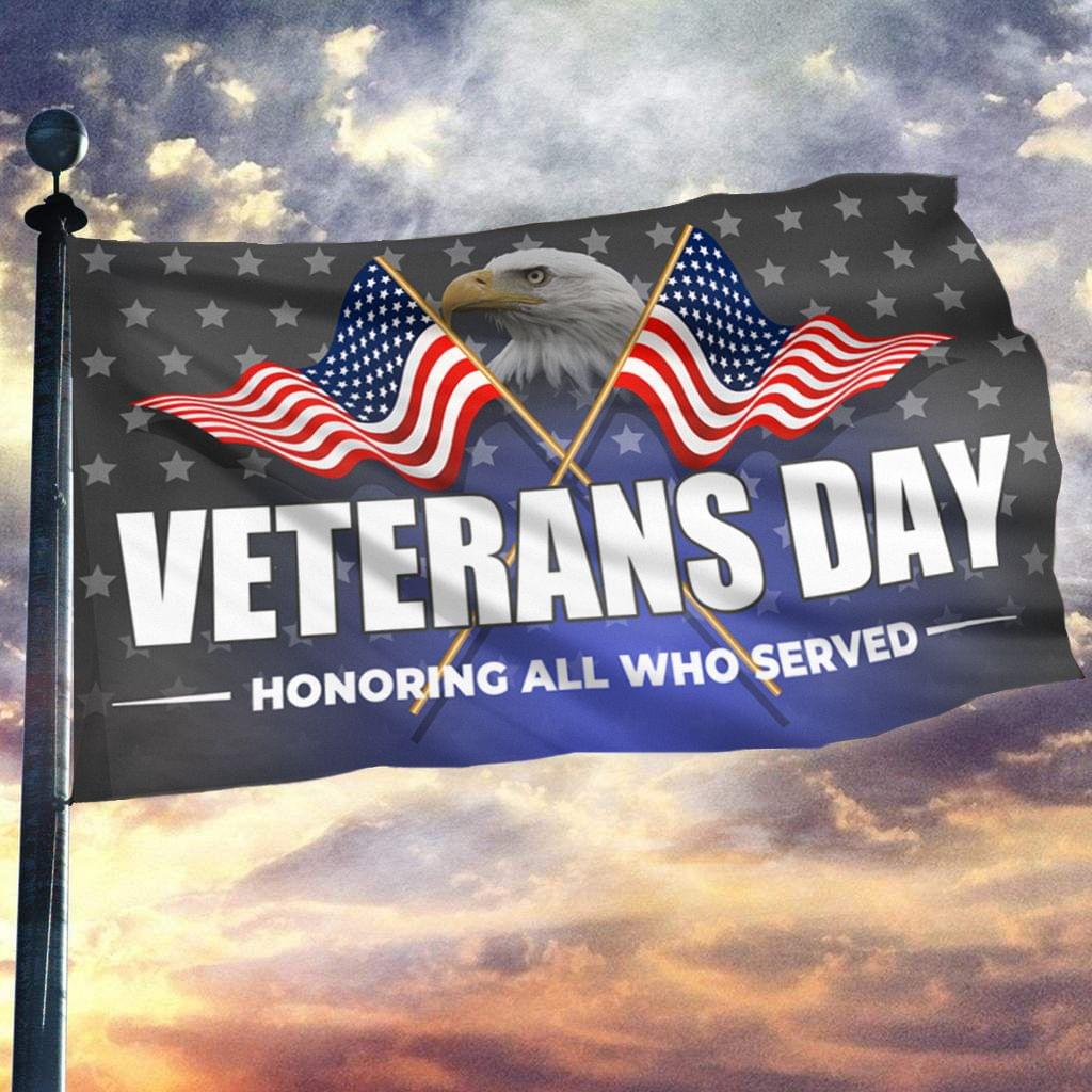 American flag eagle veterans day honoring all who served flag 1