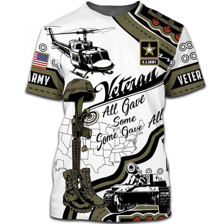 Army Veteran All gave some some gave all 3d shirt hoodie 1