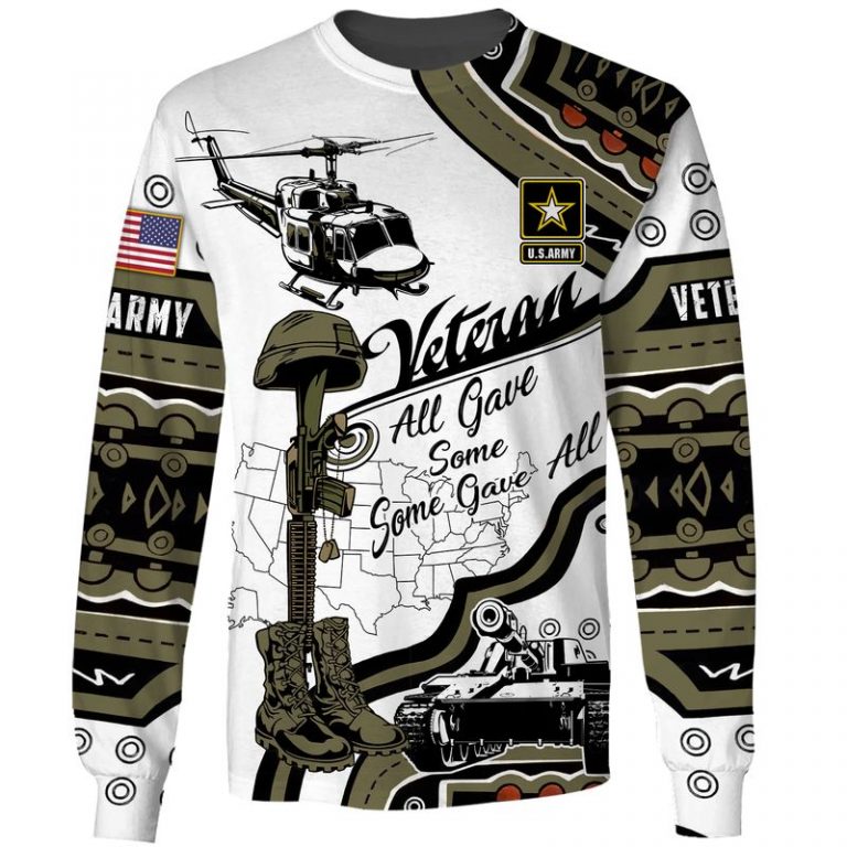 Army Veteran All gave some some gave all 3d shirt hoodie 5