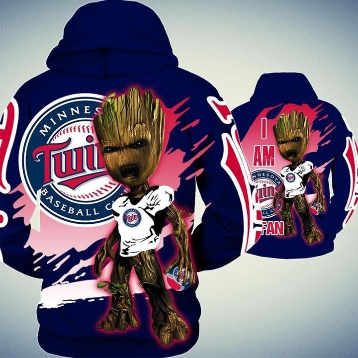 Baby Groot Minnesota twins hoodie 3 Baby Groot Minnesota twins hoodie 3