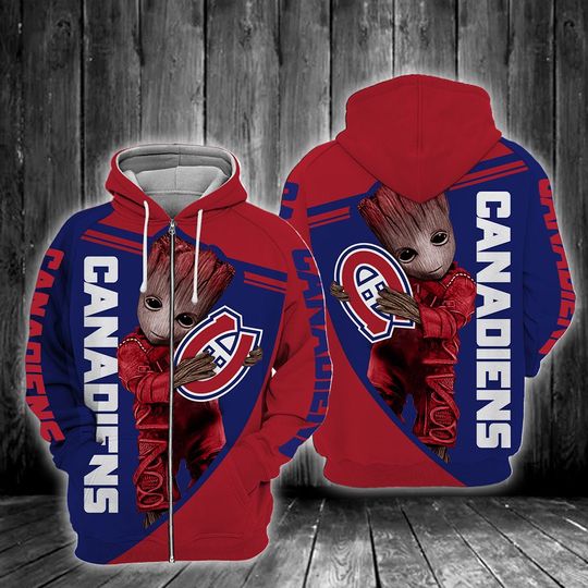 Baby Groot Montreal canadiens 3d all over print hoodie 3 Baby Groot Montreal canadiens 3d all over print hoodie3