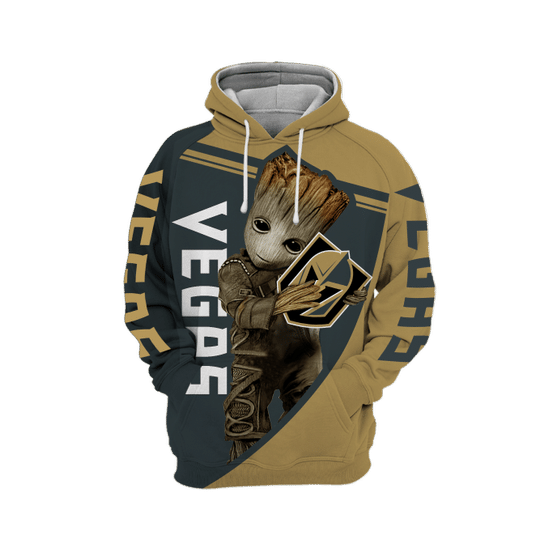 Baby Groot Vegas golden knights 3d all over print hoodie1