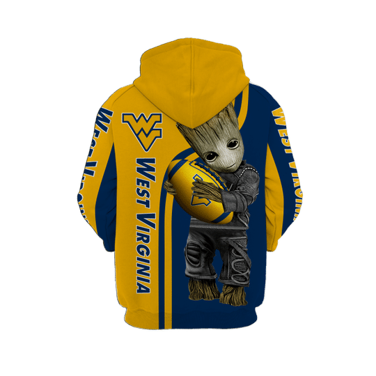 Baby Groot West virginia mountaineers 3d all over print hoodie 3 Baby Groot West virginia mountaineers 3d all over print hoodie2