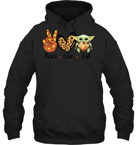 Baby Yoda Mickey Mouse Peace Love Fall shirt, hoodie 4 Baby Yoda Mickey Mouse Peace Love Fall shirt hoodie 3