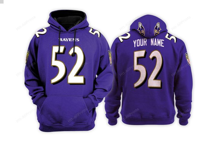 Baltimore ravens custom name hoodie
