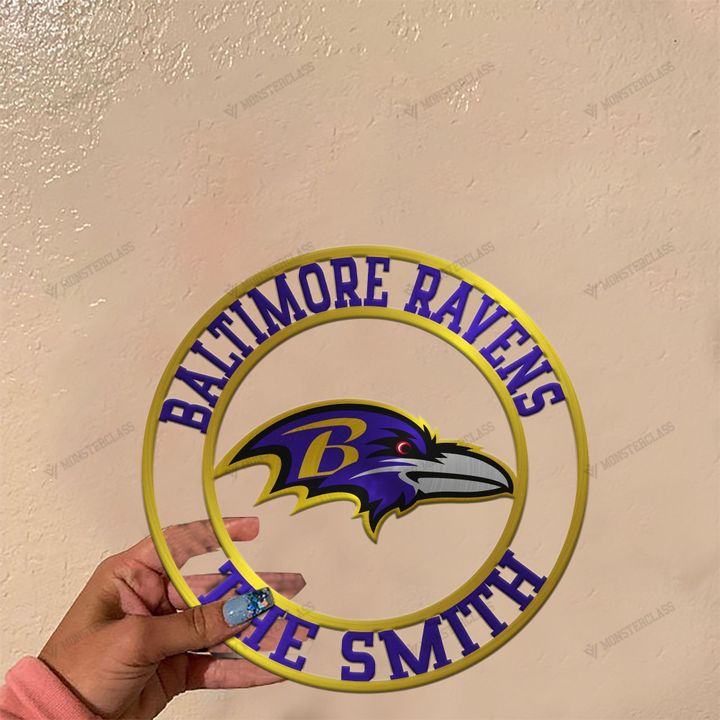 Batimore Ravens customized cut metal sign wall decor 3 Batimore Ravens customized cut metal sign wall decor4