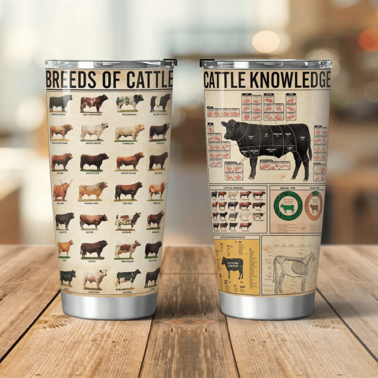 Breeds of cattle cattle knowledge tumbler 1