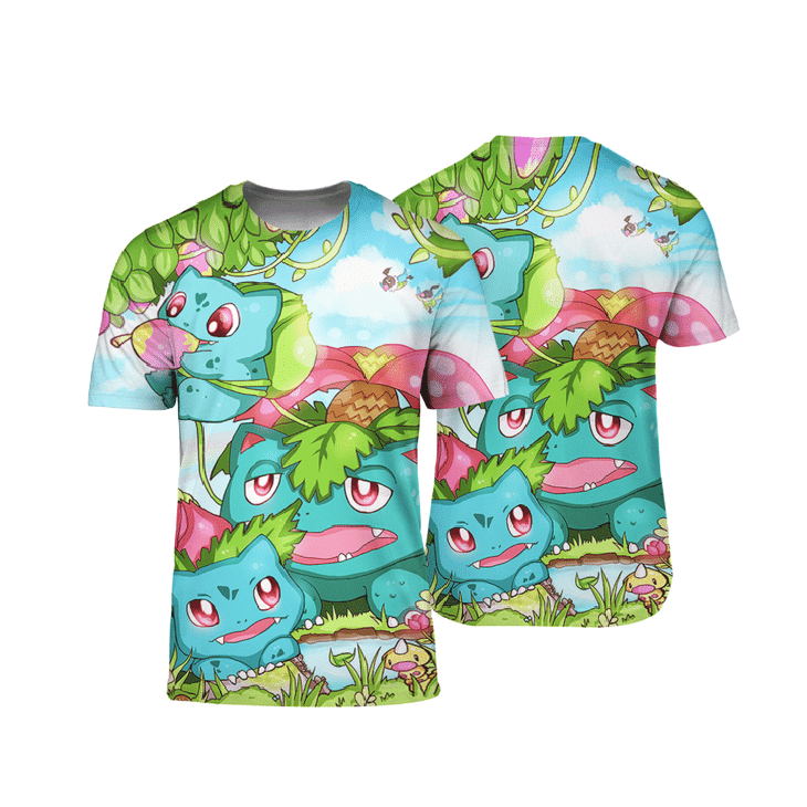 Bulbasaur tropical hawaiian shirt