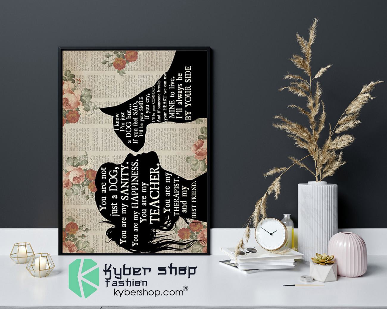 Bull Terrier girl therapist best friend poster 3