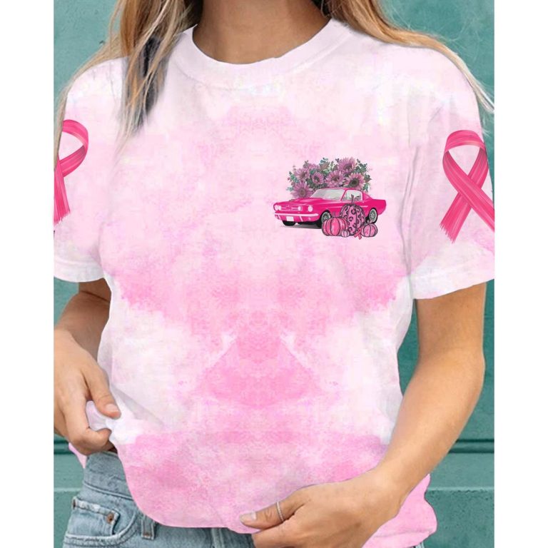 Car pumpkin in October we wear pink 3d T shirt 1 Car pumpkin in October we wear pink 3d T shirt 1