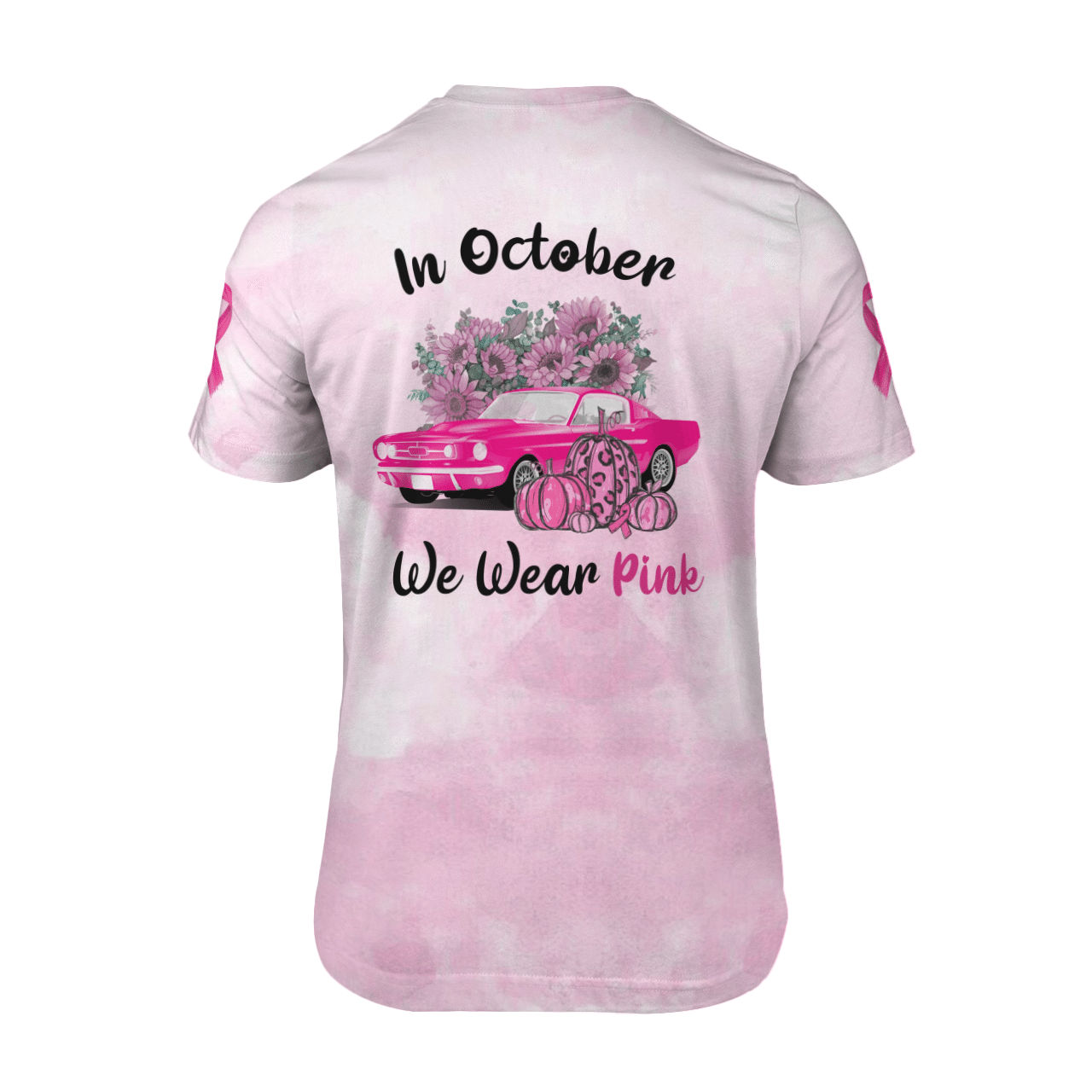 Car pumpkin in October we wear pink 3d T shirt 5 Car pumpkin in October we wear pink 3d T shirt 4