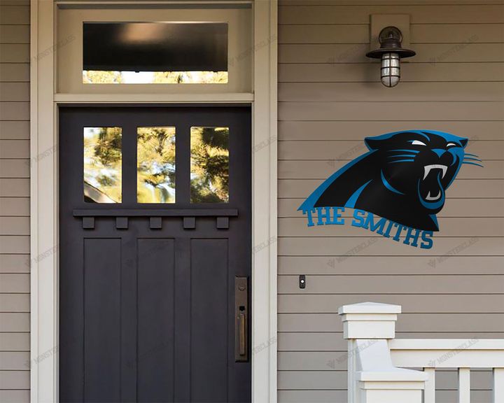 Carolina Panthers customized cut metal sign wall decor