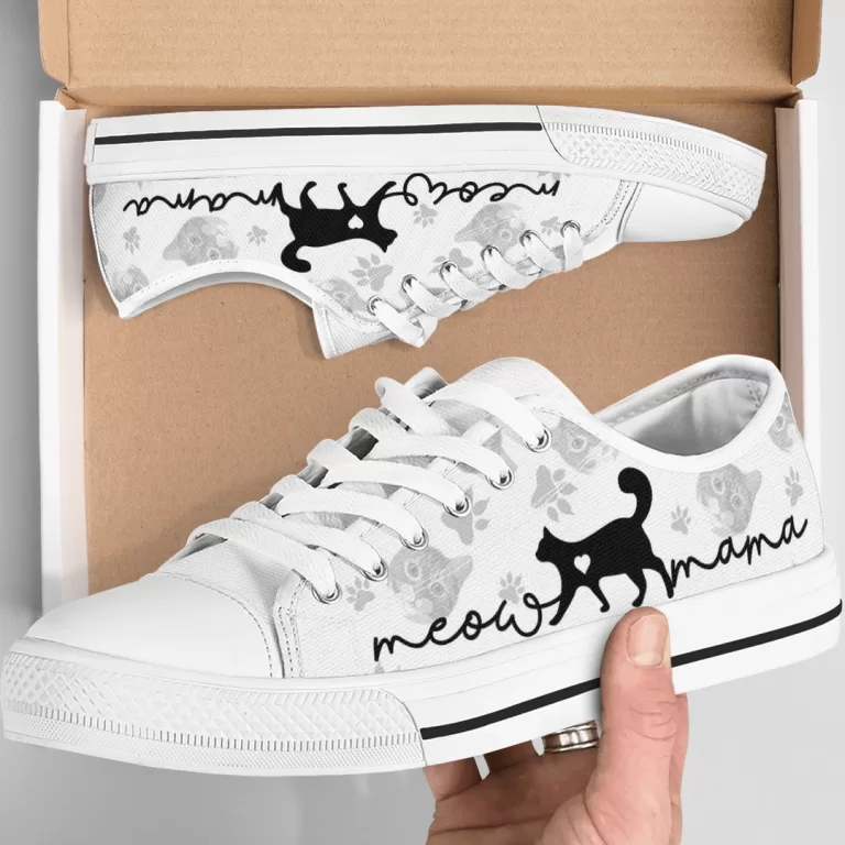 Cat meow mama Low Top Shoes