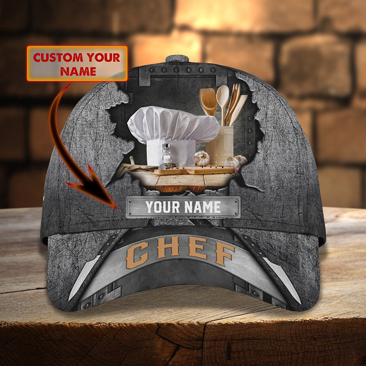 Looking Your Best Through Greater Fashion Sense 1 Chef Custom Personalized Name 3D Tshirt Cap3