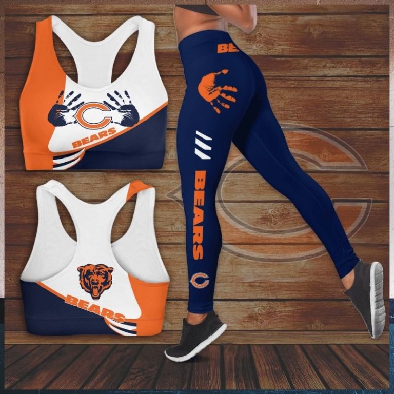 Chicago Bears Logo Sport leggings (2) Chicago Bears Logo Sport leggings 2