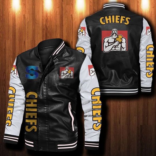 Chiefs Rugby Leather Bomber Jacket